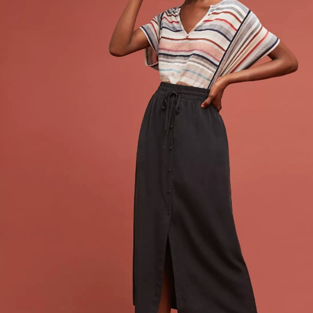 Cloth & Stone Buttonfront skirt, Anthropologie
